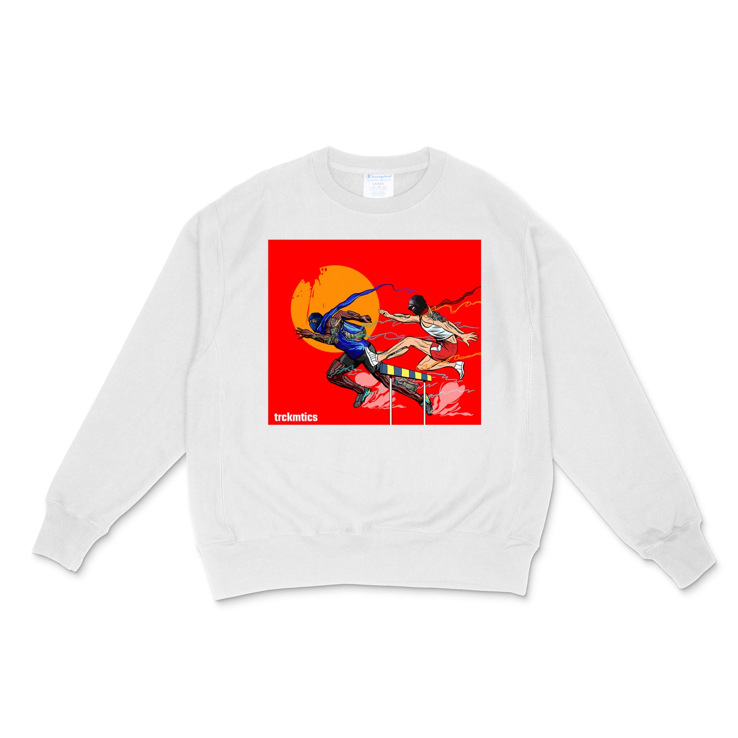 Final Sprint Crew-neck White Sweater